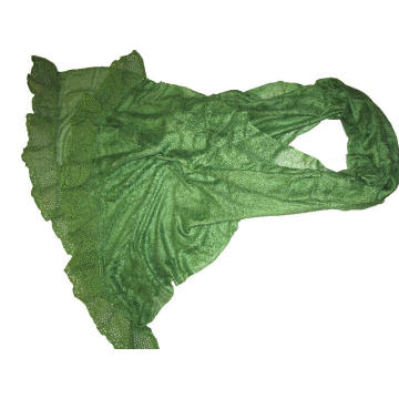 10% Kaschmir 90% Baumwollspitze geschnittener Schal